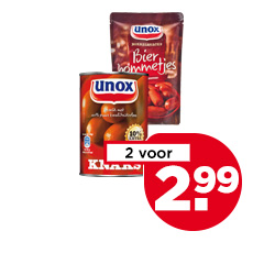 Unox Knaks of Bierbommetjes