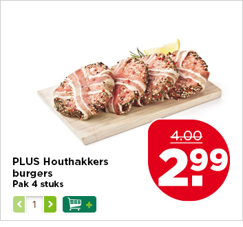 PLUS Houthakkers burgers