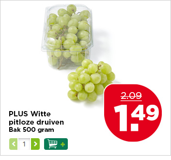 PLUS Witte pitloze druiven