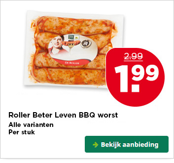 Roller Beter Leven BBQ worst