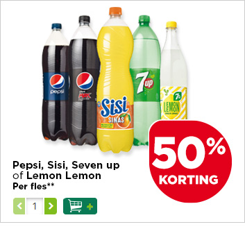 Pepsi, Sisi, Seven up of Lemon Lemon