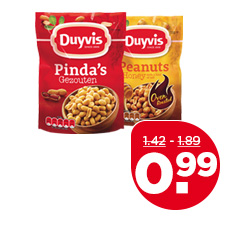 Duyvis Oven roasted borrelnoten of pinda’s