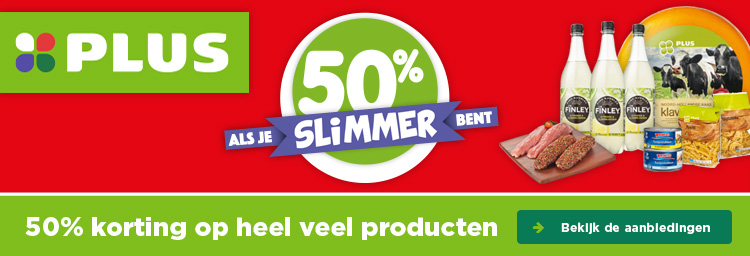 PLUS | 50% Als je slimmer bent | Bekijk de aanbiedingen
