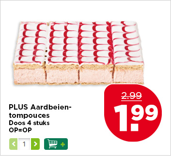 PLUS Aardbeientompouces