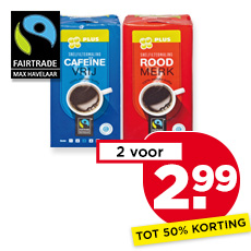 PLUS Fairtrade filterkoffie