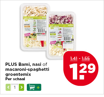 PLUS Bami, nasi of macaroni-spaghetti groentemix