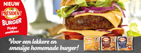 Maak van een hamburger jóuw ultieme Burger met Président!
