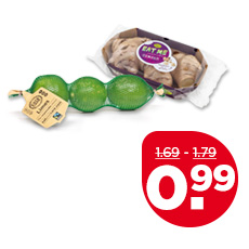 PLUS Fairtrade limes of Eat Me gember