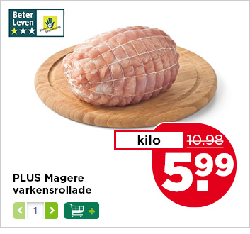 PLUS Magere varkensrollade