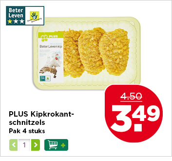 PLUS Kipkrokantschnitzels