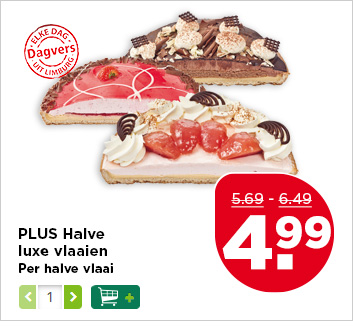 PLUS Halve luxe vlaaien