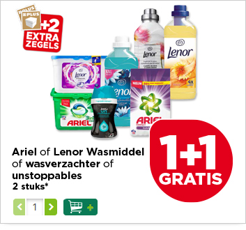 Ariel of Lenor Wasmiddel of wasverzachter of unstoppables