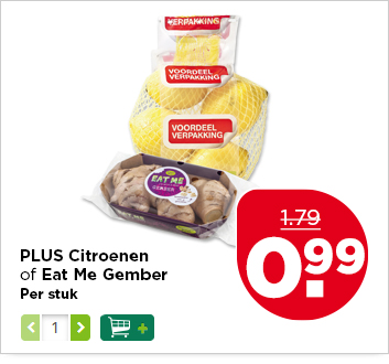 PLUS Citroenen of Eat Me Gember