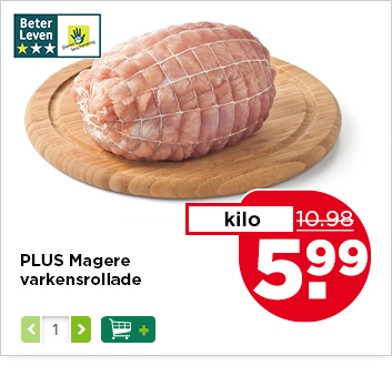 PLUS Magere varkensrollade