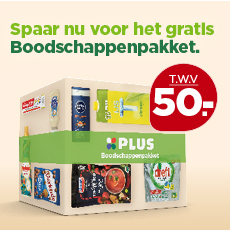 Spaar nu voor het gratis Boodschappenpakket | Bekijk actie