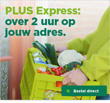 PLUS Express: over 2 uur op jouw adres. | Bestel direct