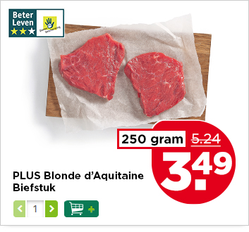 PLUS Blonde d’Aquitaine Biefstuk