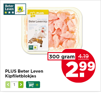 PLUS Beter Leven Kipfiletblokjes