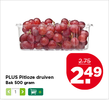 PLUS Pitloze rode druiven
