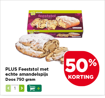PLUS Feeststol met echte amandelspijs