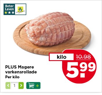 PLUS Magere varkensrollade