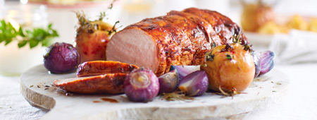 Glazed varkensrollade