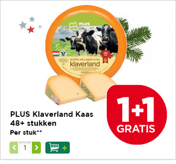 PLUS Klaverland Kaas 48+ stukken