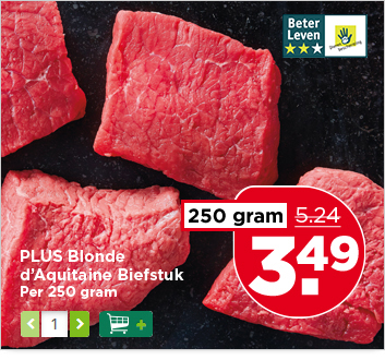 PLUS Blonde d'Aquitaine Biefstuk