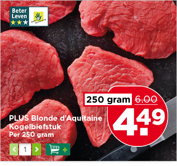 PLUS Blonde d'Aquitaine Kogelbiefstuk
