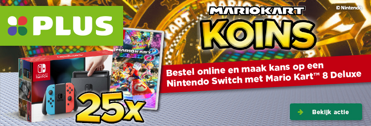 Mario Kart Koins | Bestel online en maak kans op een Nintendo Switch met Mario Kart 8 Deluxe | Bekijk actie