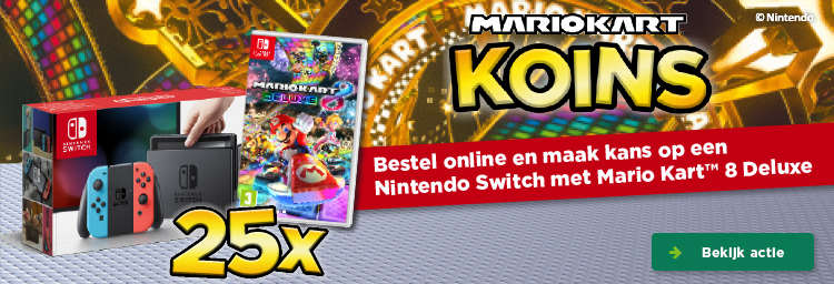 Mario Kart Koins | Bestel online en maak kans op een Nintendo Switch met Mario Kart 8 Deluxe | Bekijk actie
