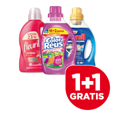 Fleuril, Persil of Reus Wasmiddel