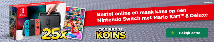 Bestel online en maak kans op een Nintendo Switch met Mario Kart 8 Deluxe | Bekijk actie