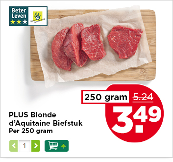 PLUS Blonde d'Aquitaine Biefstuk