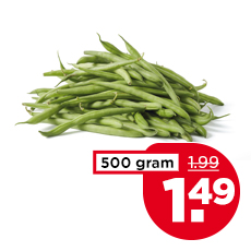 PLUS Sperziebonen