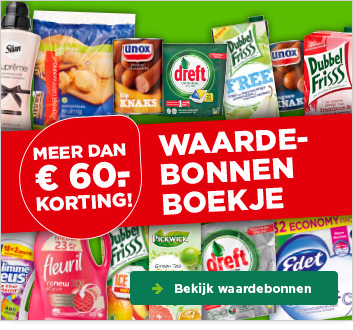 Waardebonnenboekje | Meer dan € 60,- korting!
