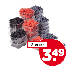 PLUS Bramen, frambozen of blauwe bessen