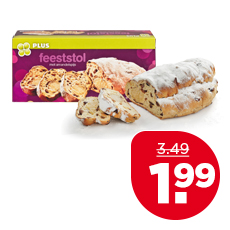 PLUS Feeststol met echte amandelspijs