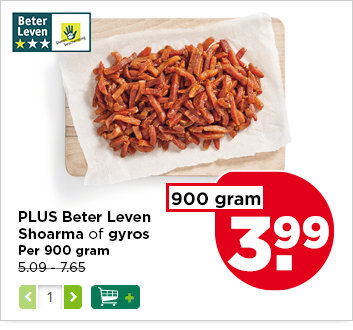 PLUS Beter Leven Shoarma of gyros