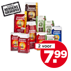 Douwe Egberts Koffie Aroma rood of Biologisch
