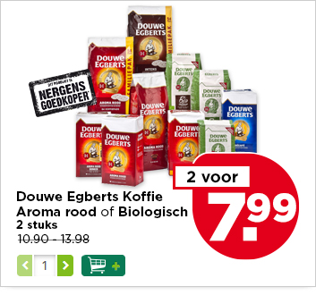 Douwe Egberts Koffie Aroma rood of Biologisch