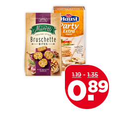 Maretti Bruschette bites of Haust party extra