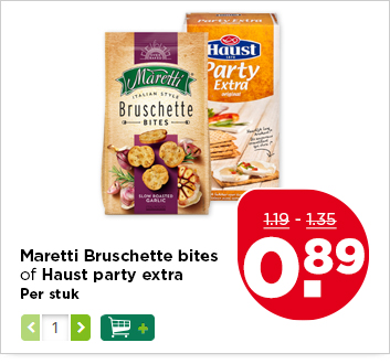 Maretti Bruschette bites of Haust party extra