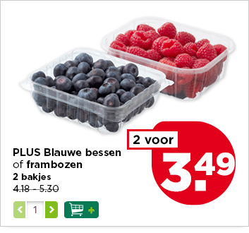 PLUS Blauwe bessen of frambozen
