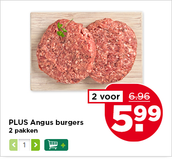 PLUS Angus burgers