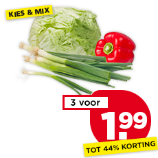 PLUS Bosuien, rode paprika of ijsbergsla