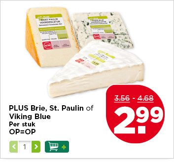 PLUS Brie, St. Paulin of Viking Blue