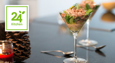 Garnalencocktail met meloen Garnalencocktail met meloen