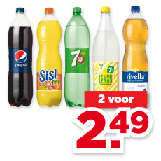 Pepsi, Sisi, Seven up, Lemon lemon of Rivella