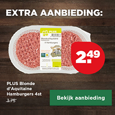 PLUS Blonde d'Aquitaine Hamburgers 4st